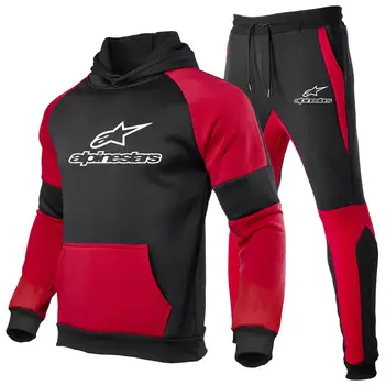 Alpinestar-Ropa deportiva de algodón para hombre, pantalones con capucha, Džersis, dos trajes para correr, M-3X, novedad de 2020 m.