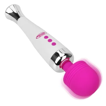 IKOKY USB Įkrovimą, Magic Wand 12 Greičio Galingas Vibratorius AV Massager Vibratoriai Sekso Žaislai Moterims, G-spot Stimuliuoti Klitorį