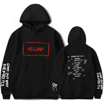 Lil Peep Hellboy Hoodies Vyrų/Moterų Gobtuvu Streetwear Palaidinės Lil Peep Gerbėjai Hoodie Harajuku Hip-Hop Drabužių, Negabaritinių Hoodie