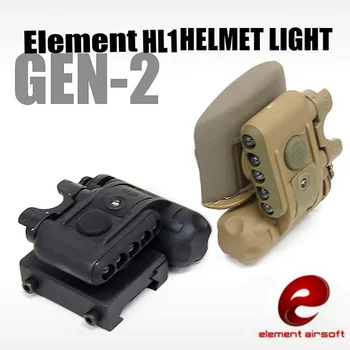 Elementas Airsoft HL1 Gen2 Šalmas Šviesa Nustatyti IR Žibintuvėlis Raudona Balta LED Taktinis Šviesos Softair Dalys Medžioklės Reikmenys EX029