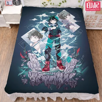 Rugpjūčio atnaujinti Anime Mano Herojus akademinės bendruomenės bakugo katsuki & Todoroki Shoto lova pieno lapo & flanelė antklodė vasaros antklodė 150x200cm