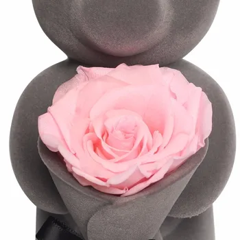 Nauja siunta būti su Eternal Rose Gėlių Konservuoti Šviežių Gėlių Lokys Lėlės Namų Puošybai Valentino Diena Mielas Romantiškos Meilės