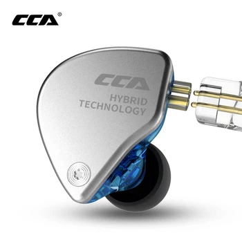 CCA CA4 1BA+1DD Hibridas 2PIN In Ear Ausines HIFI DJ Monito Veikia Sporto Ausinės Ausinės į ausis įkišamos Ausinės už ZAX C12-C16 ZSX