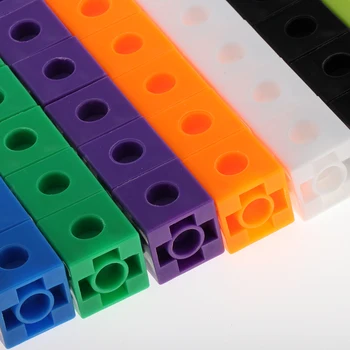 100 10-spalvų blokai švietimo žaislai, matematikos žvalgybos kūdikių dovanos ankstyvojo ugdymo matematikos manipuliavimo anksti educationtoys