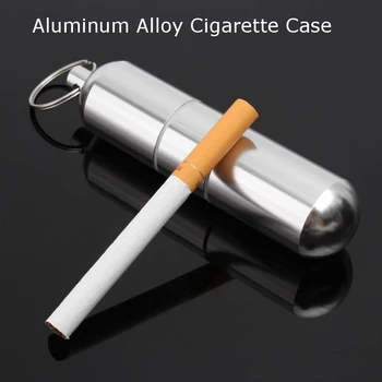 Aliuminio Lydinys Cigarečių Savininko Kapsulė Atveju Vandeniui Tabletes Dantų Krapštuką Turėtojas Raktų Žiedas