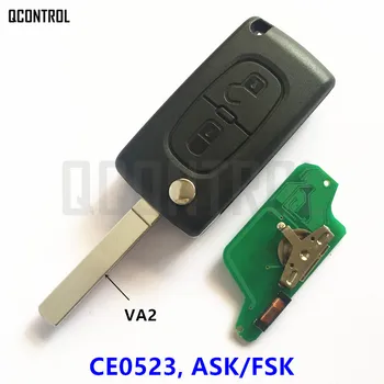 QCONTROL Nuotolinio Pagrindiniai Transporto Kontrolės CITROEN C2 C3 C4 C5 Picasso Berlingo Signalizacija (CE0523 PAKLAUSTI./FSK, 2 Mygtukai, VA2)