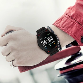 LIGE 2020 Naujas Smart Watch Vyrų Fitneso Tracker Pedometer Širdies ritmas, Kraujo Spaudimo Monitorius vandeniui Sporto Smart apyrankę Žiūrėti