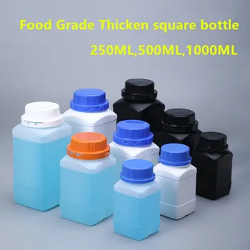 Tuščia didelė burna plastikinis buteliukas su Anti-theft dangtelis sandarus reagento butelį skysčio milteliai Klijai yra Maisto Klasės, buteliai 4PCS
