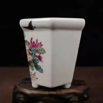 Išskirtinį Kinijos Klasikinės Chrizantemų Maži Porcelianiniai Gėlių Vazonas