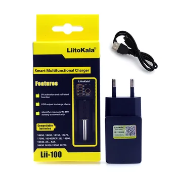 Liitokala Lii-402 100 202 S1 PD4 LCD Baterijos Kroviklis, Baterija 18650 1.2 V, 3,7 V AA / AAA 26650 18350 14500 Ličio Baterijos NiMH