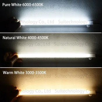 5vnt AC220V LED Juostelė Šviesos SMD2835 50cm 72LEDs Aukšto Ryškumo LED Vamzdžių Aliuminio lydinio PCB LED Standžios Juostelės Energijos Taupymo LED lempa