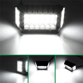 3.5 Colių 108W LED Darbo Lemputė 12V 24V Pusėje Šviesos, Šviesos, Baras, Automobilių Bekelės Važiavimo Šviesos 4x4 Sunkvežimiai visureigiai