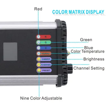 Falcon Akis RGB LED Blykste Lempos Poveikį Su Scenos Režimu Vandeniui RX-736 II Užpildyti Šviesos Studija Vaizdo Filmas Šaudymo