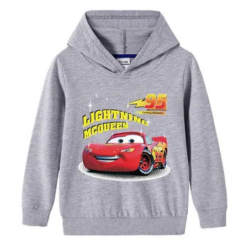 Disney Automobilių 95 Gobtuvu Megztinis Europos ir Amerikos Animaciją Spausdinami Vaikų Palaidinukė Berniukams su Gobtuvu Palaidinukė Vaikai