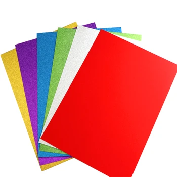 WYSE 6colors *2 Kortelės Fone Blizgučiai popierinė Kortelė, A4 Scrapbooking Popierius Pagalvėlės Popieriaus Origami