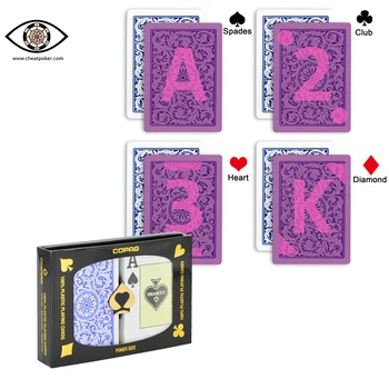 Copag 1546 RB Pokerset Anti Cheat Kortos Kontaktinių Lęšių Plastiko Magija Oszukiwanie stalo Žaidimas Baralho Pokerstars Pokerio