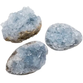 TUMBEELLUWA Gamtos Mėlyna Celestite Mineralinių Kristalų Geode Klasterio Pavyzdys Nereguliarus Akmens Gydymo Reiki Namų Puošybai