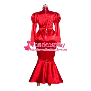 Prancūzijos Bailys Tarnaitė Satino raudona Suknelė Rakinama Vienodas Cosplay Kostiumas specialiai Pritaikyti[G4061]