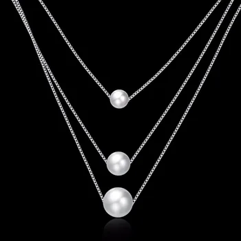 10mm Pearl 925 Sidabro Karoliai, Papuošalai, Moteriai Žavesio Gėlavandenių Perlų Pakabukas Sidabro Lauke Grandinės Karoliai Fine Jewelry