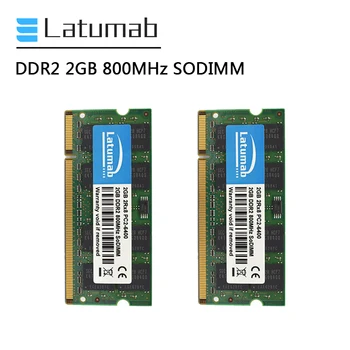 Latumab DDR2 RAM 2GB, 4GB 8GB 800mhz Laptop Memory RAM SODIMM Memory PC2-6400 200Pin 1.8 V RAM DDR2 Notebook Modulis