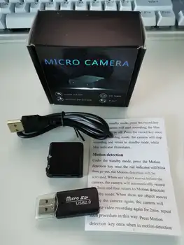 HD 1080P Mini Kamera XD IR IŠKIRPTI vaizdo Kamera, Infraraudonųjų spindulių Naktinio Matymo Pen Kamera, Vaizdo įrašymo, Judesio Aptikimo Mikro Kamera