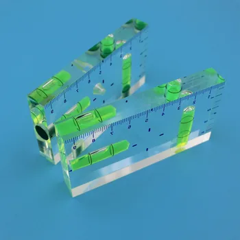 Ultra-skaidrus Mini gulsčiukas Burbulas Valdovas Inclinometer Matavimo Prietaisai Dvi Kryptis Magnetinio Galima 1PCS