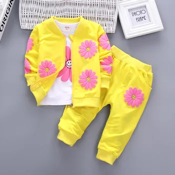 BibiCola kūdikių mergaičių drabužių rinkiniai vaikų mados kailis, t-marškinėliai, kelnės 3pcs sportiniai kostiumai mergaitėms, vaikams, atsitiktinis tinka pavasario, rudens