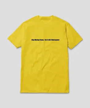PUDO-XSX nebedaryti Dramos nesate Šekspyro Unisix Grunge Estetinės Geltona T-Shirt