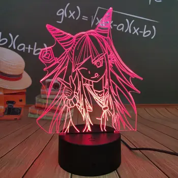 Anime Danganronpa Led Nakties Šviesos Ibuki Mioda 3D Lempos, Miegamojo Dekoro Vaikams Dovanų Danganronpa Akrilo 3d Lempos Ibuki Mioda