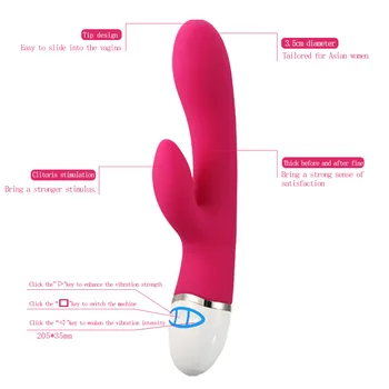 G Spot Rabbit Vibratorius Suaugusiųjų Sekso Žaislai Clit Stimuliacija Vandeniui Asmens Dildo Tylus Vibratorius Sekso Žaislai Moterims, Įkrovimo