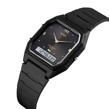 Vyriški Skaitmeniniai Laikrodžiai SKMEI Prekės ženklo Žiūrėti Vyrų Prabangos 3 metu Chronograph Elektroninis Laikrodis atsparus Vandeniui Paprastos Konstrukcijos Mens Watch
