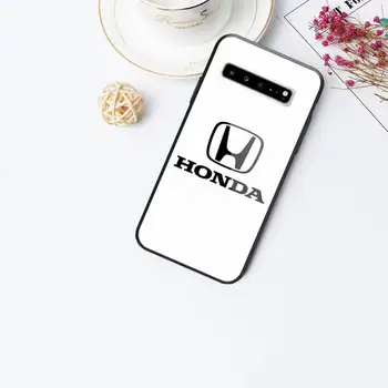 Automobilio markės: HONDA Telefono dėklas Galaxy Grūdintas Stiklas Atvejais Taikomos S10 S9 S8, S7 S6edge Plius TPU Dangtis