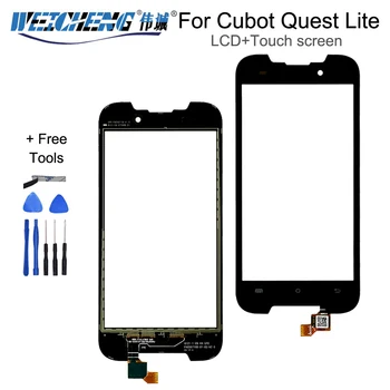 Juoda Cubot Quest Lite Touch Panel Jutiklinis Ekranas Skaitmeninis Keitiklis Pakeisti Quest Lite Stiklas, Jutiklis Su Įrankiais+Klijai