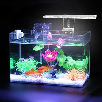 Akvariumo Lempos LED Augalų Šviesos Tinka Tankai 3-8MM Storio Vandens Akvariumo Lempos Laikiklis Šviesos