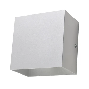 Aliuminio led Šiuolaikinės Trumpas Kubo Up& Down Šviesos Montuojamas 12W LED Sienos Lempos patalpų apdaila Aliuminio Sienos Žiburiai