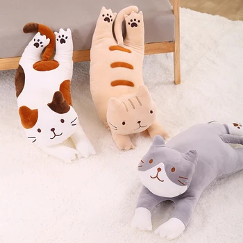 Candice guo! super mielas pliušinis žaislas gražių animacinių filmų gyvūnų katė liūtas triušis varlė minkšta pagalvėlė lenktas pagalvę gimtadienio, Kalėdų dovana