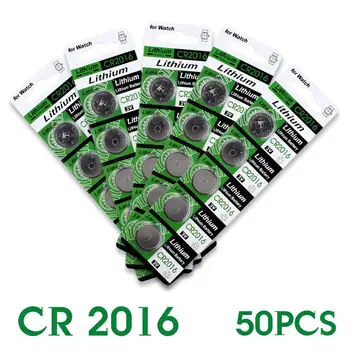 YCDC 2016 Karšto pardavimo 50 Vnt 3V Ličio Monetos Ląstelių Mygtuką Baterijos DL2016 KCR2016 CR2016 LM2016 BR2016 EE6278 52% nuolaida