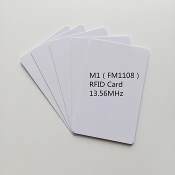 100vnt/daug Tuščias Baltas PVC Rašaliniai RDA artumo 13.56 MHZ chip pvc Kortelės Smart Cantactless IC Kortelės, narystės kortelės