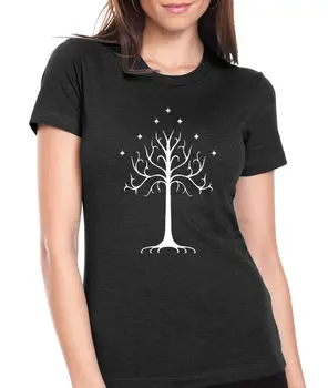 White Tree Of Gondor Moteriški Marškinėliai Jr Dydis Iki 2017 M. Vasaros Moterų Mados Marškinėliai Karšto Parduoda Moterų Drabužių Viršūnes Tee Šviesos