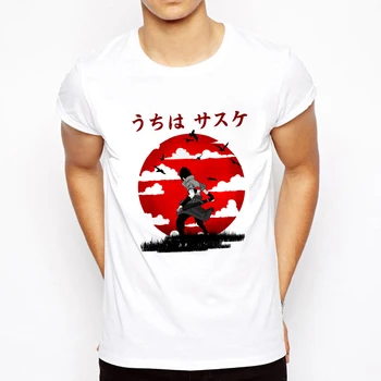 Vyrai Dovana 2020 M. Japonija Samurajus Warrior Naruto Devynių Tailed Print T Shirt Harajuku Streetwear Japonų stiliaus Grafika Drabužiai, Marškinėliai