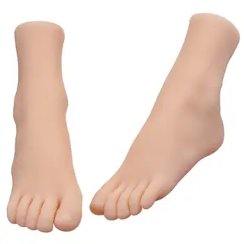 29 Dydis, 1 Pora Realus Moterų Pėdų Kojinės Silikono Mergina Kojų Manekenas Pėdų Modelį, Įrankiai, Batai ir Kojinės Ekranas