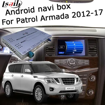 Lsailt Android / Carplay sąsaja langelį Nissan Patrol Armada Y62 2018-2020 vaizdo sąsaja Pathfinder Elgrand 370z Lsailt