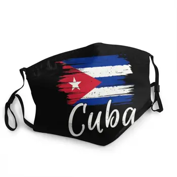 Kuba Havanoje, Kubos Vėliava Daugkartinio Naudojimo Burnos, Veido Kaukė Unisex Kubos Tėvynės Stabdžių Migla Kaukę Nuo Dulkių Apsauga Apima Respiratorius Mufelinė