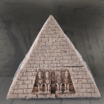 Miniatiūrinis Modelis Piramidės Dervos Amatų Vestuvinį Žiedą, Dėžutės Valentino Dienos dovana Draugei Senovinių Egipto Dekoro Papuošalų Dėžutė