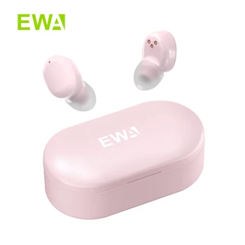 EWA T300 Tiesa, Belaidės Ausinės su Mic Įkrovimo Lauke IPX6 Vandeniui Bluetooth 5.0 TWS Stereo ausines Ankščių Pro Ausinių