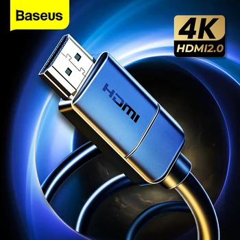 Baseus 4K HDMI Kabelis, HDMI į HDMI 2.0 Vaizdo Kabelį, Laidą TV Stebėti Skaitmeninės Splitter PS4 Jungiklio Langelį Projektorius 