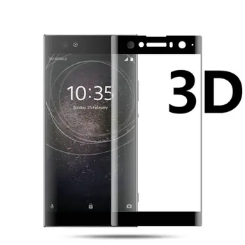 Sony Xperia XA2 Ultra XA1 Ultra 3D visiškai Padengti grūdinto Stiklo Screen Protector, plėvelės Sony Xperia XA1 Plius XA2 Plus Dual
