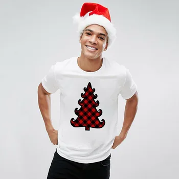 T Marškinėliai Pledas Linksmų Kalėdų marškinėliai Atsitiktinis Vyrų Kalėdų Medžio Sunkvežimių Tshirts Harajuku Mados Šventė Žiemos Marškinėlius Drabužiai