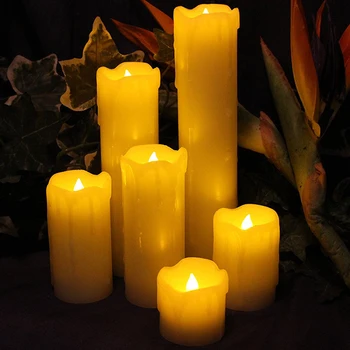 Romantiška LED Modeliavimas Liepsnos Žvakių šviesos AAA Baterija Flameless Žvakių Šviesos Valentino Diena Šalis Apdaila