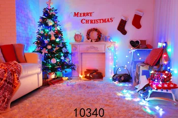 SJOLOON naujų Kalėdų eglutės foto fono nuotrauka Mėgsta studija nuotrauka vinyle Fotografija-studijoje-fonas 300X200cm 10340